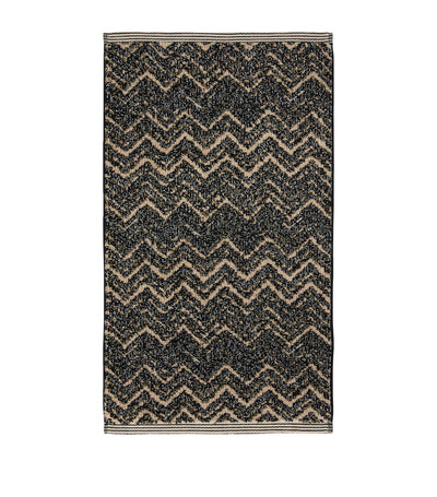 Harrods Mykt gjest-håndkle i bomull med sikksakk-mønster, 70cm x 40cm - Kjøp online hos McGrocer