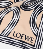 LOEWE Paula's Ibiza silk Anagram scarf 132cm (British brand)