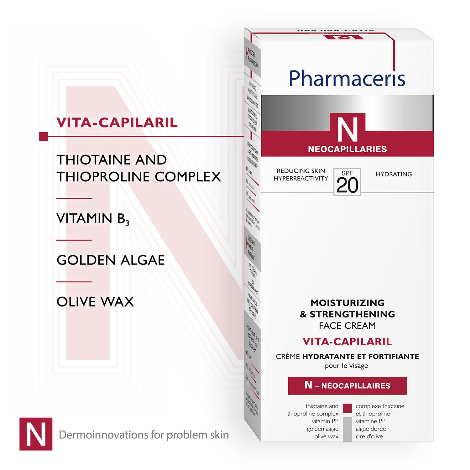 Pharmaceris N moisturising face cream SPF 20 50ml - British product