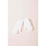 SVNX soft knitted mittens in cream, imported from the UK
