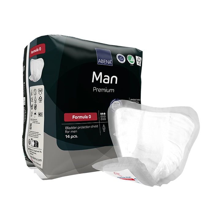 Abena Man Formula 0 Premium, 300ml Absorbency, 14 Incontinence Pads