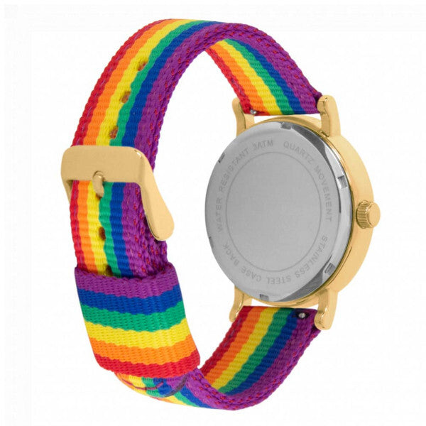 Toff London Pride Rainbow Heart Batons watch 38mm, imported from the UK