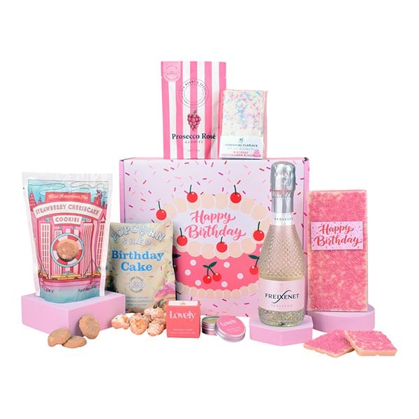 Spicers Of Hythe luxury birthday prosecco gift set, imported from the UK