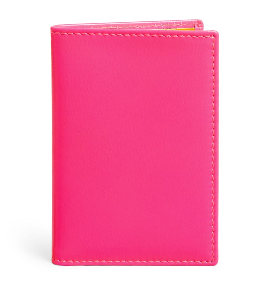 Comme des Garçons Wallet Super Fluo leather cardholder 7x11cm (British brand)