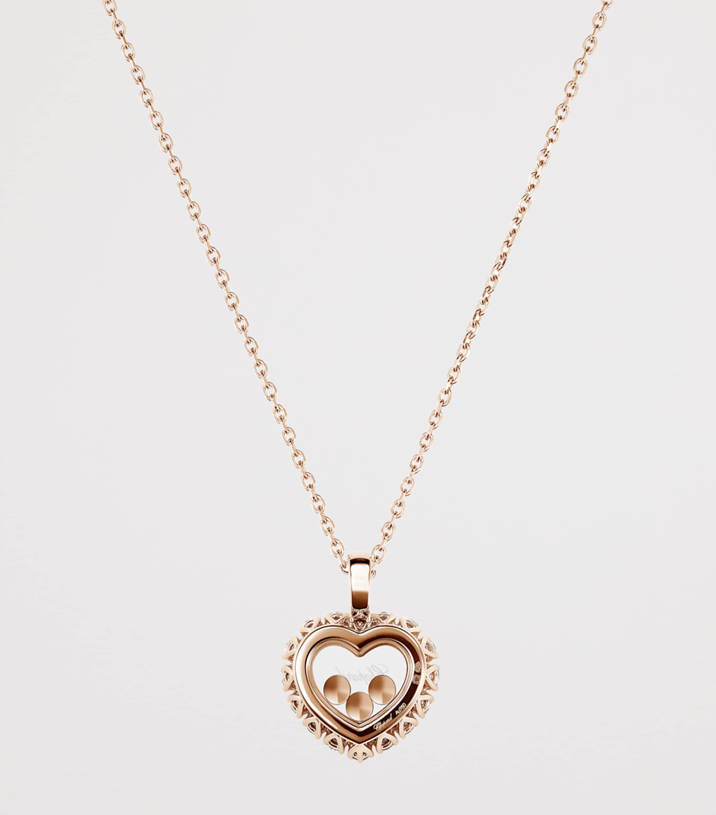 Chopard Happy Diamonds pendant rose gold diamond - British product