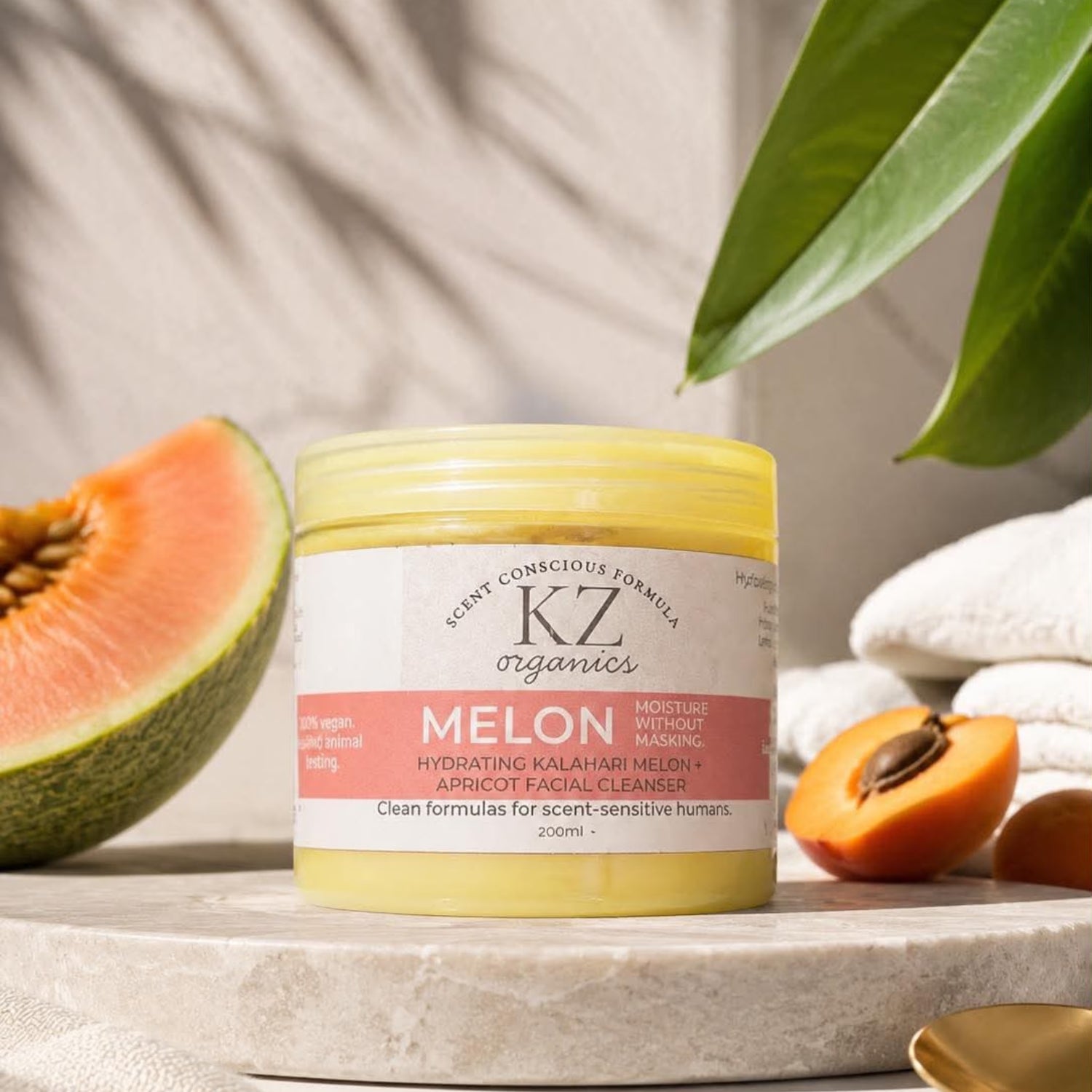 KZ Organics Kalahari Melon Cleanser 200ml, imported from the UK