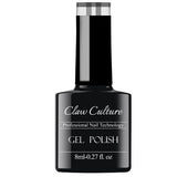 Claw Culture non-wipe gel top coat clear high shine 8ml, imported from the UK