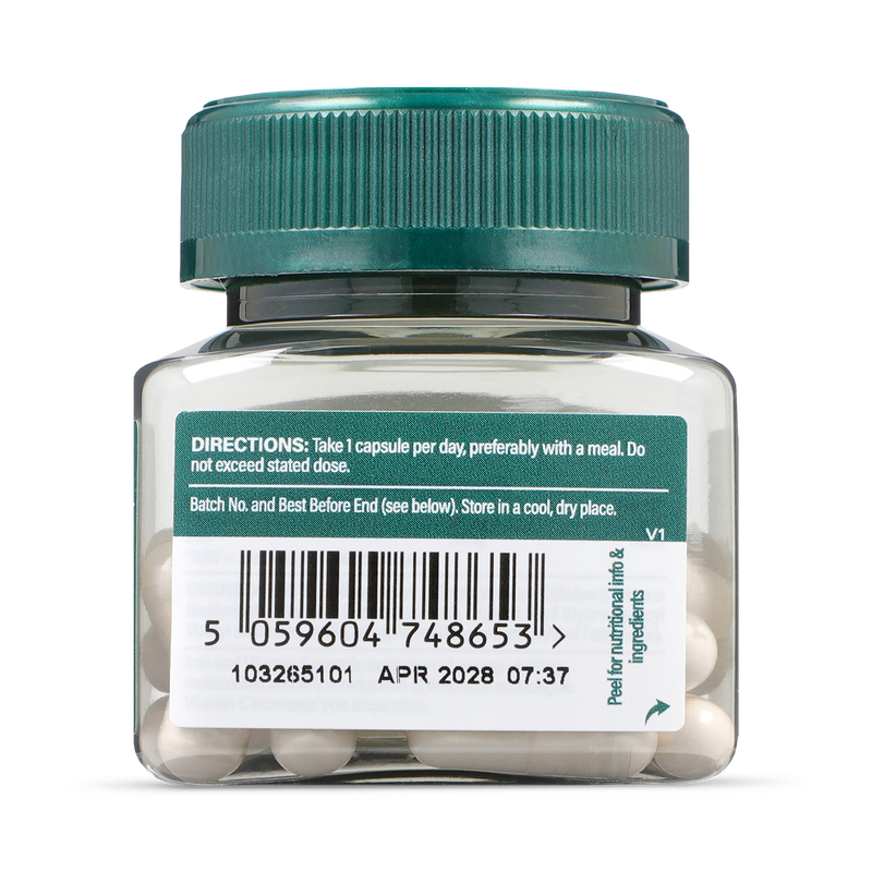 Holland & Barrett Gentle Iron capsules 20mg 30 Capsules, UK version