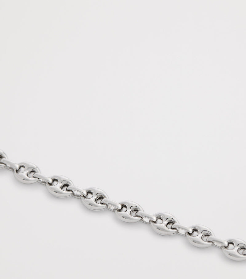 Tateossian Sterling Silver Marine Link Chain Bracelet (British brand)