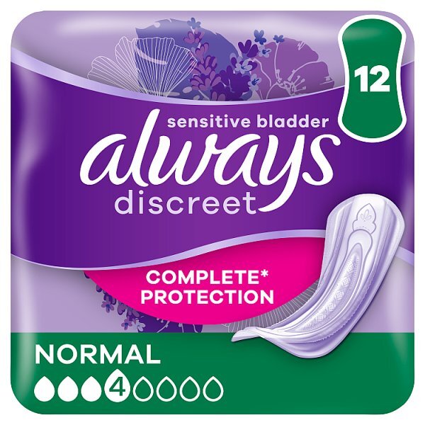 Always Discreet Incontinence Pads Normal 12 GOODS Superdrug   