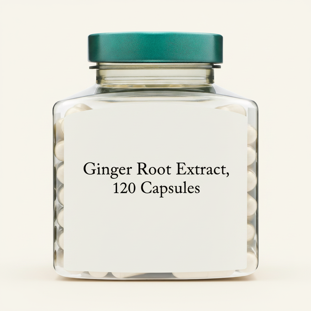 Holland & Barrett Ginger Root Extract 120 Capsules, UK version
