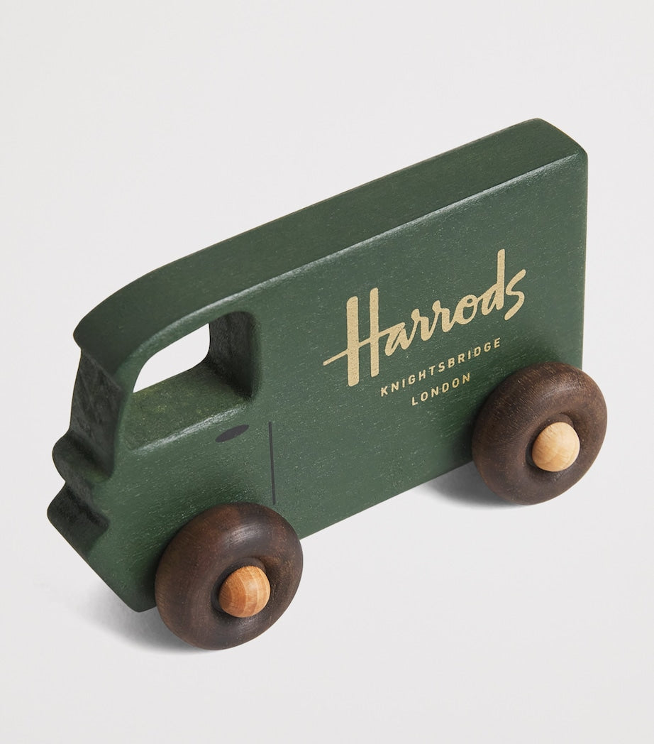 Harrods handmade wooden toy delivery van (British brand)