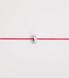 Redline 18kt white gold bracelet with diamond horse charm (British brand)