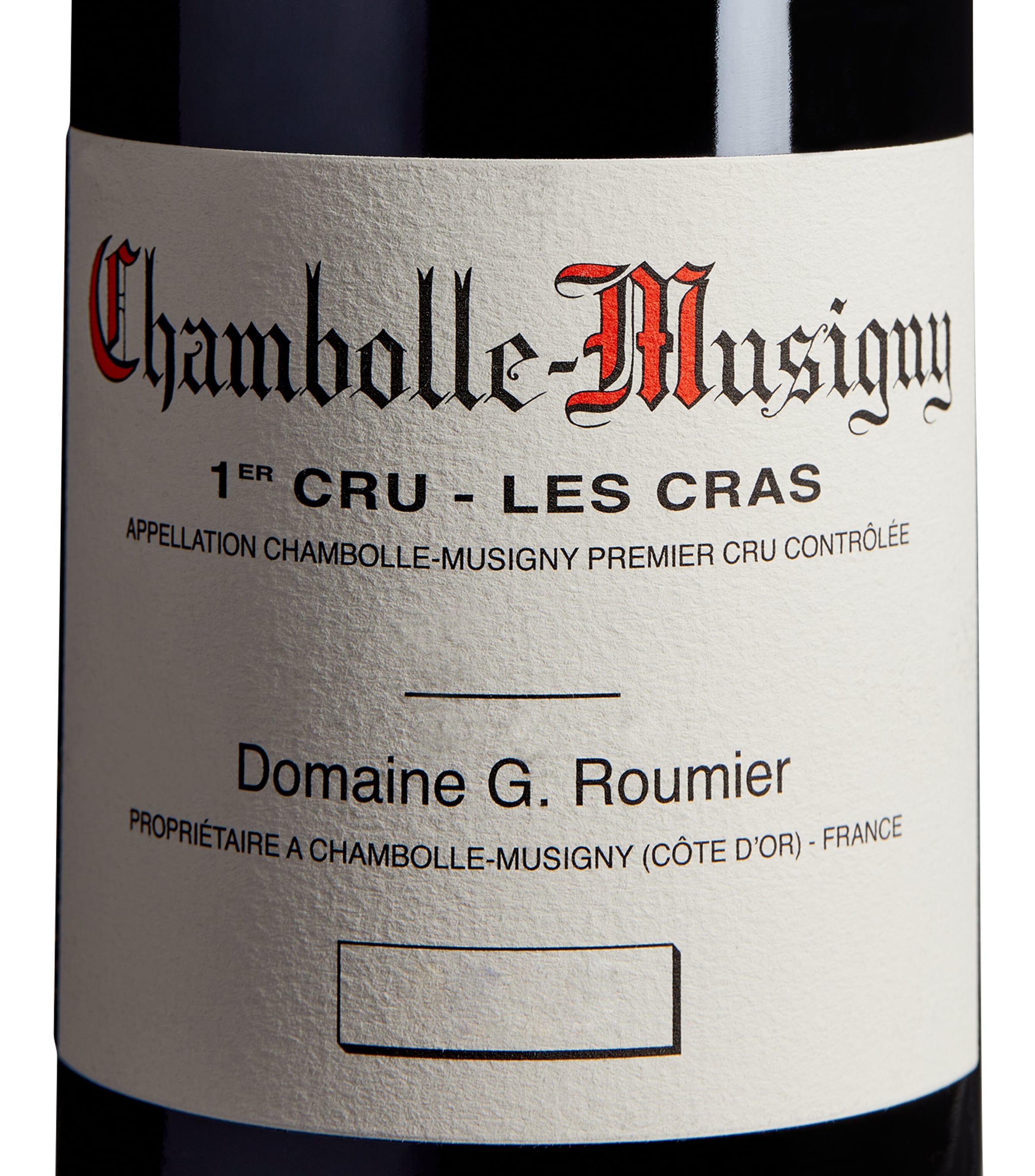 Roumier Les Cras 2019 Pinot Noir Burgundy wine 75cl, imported from the UK