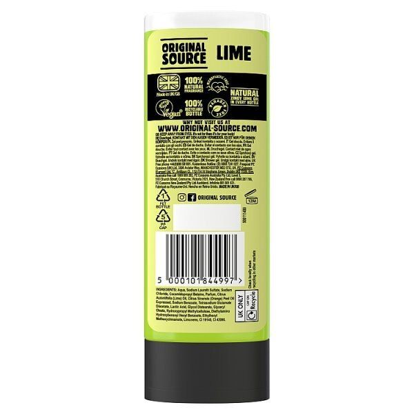 Original Source Lime Shower Gel Body Wash 250ml Bathroom Boots   