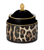Dolce&Gabbana Casa leopard print sugar bowl 10cm - British product