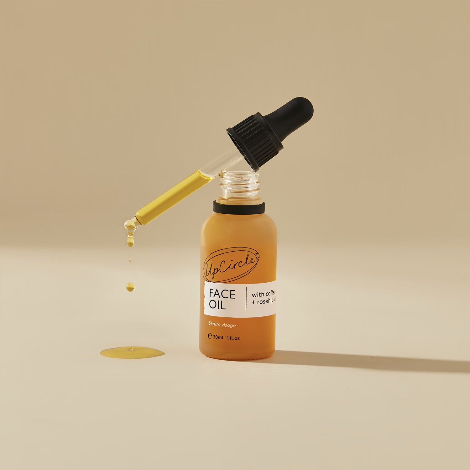 UpCircle Organic Face Oil Coffee Rosehip Jojoba 30ml (British brand)