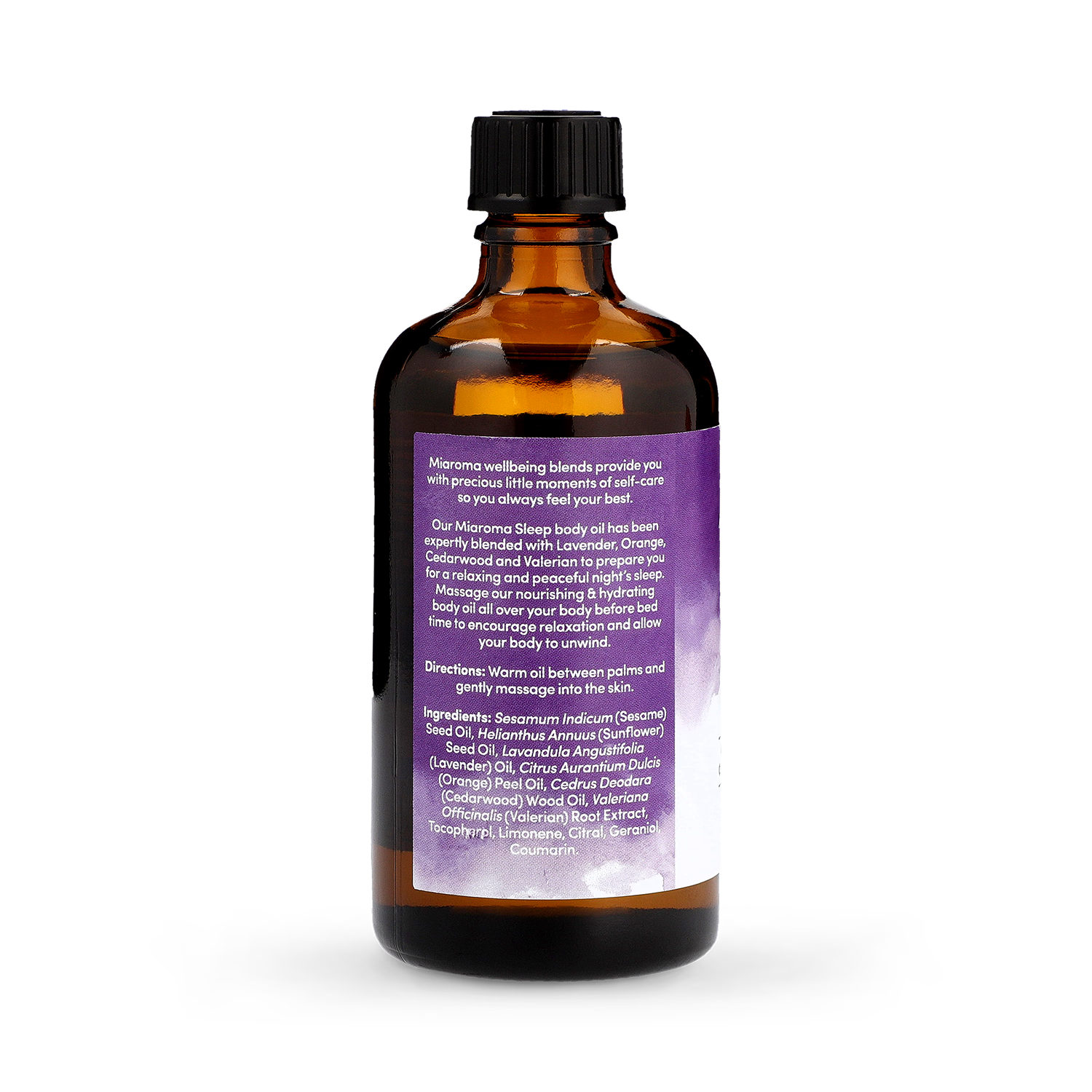 Miaroma Relaxing Night's Sleep Body Oil 100ml, imported from the UK