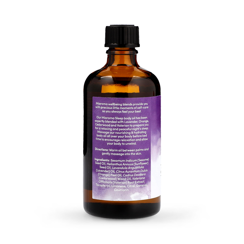 Miaroma Relaxing Night's Sleep Body Oil 100ml, imported from the UK