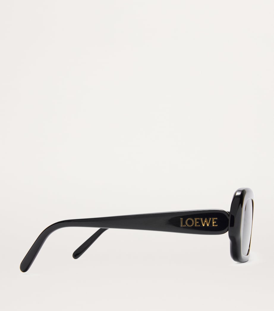 LOEWE acetate rectangular slim sunglasses, UK version