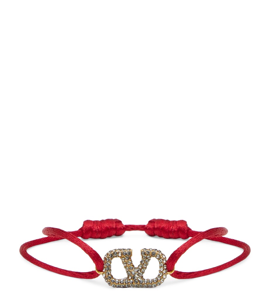 Valentino Garavani crystal VLogo bracelet, UK version