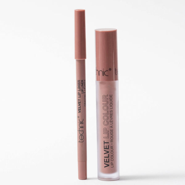 Technic Lip Kit Iced Mocha 5ml lip cream and pencil (British brand)