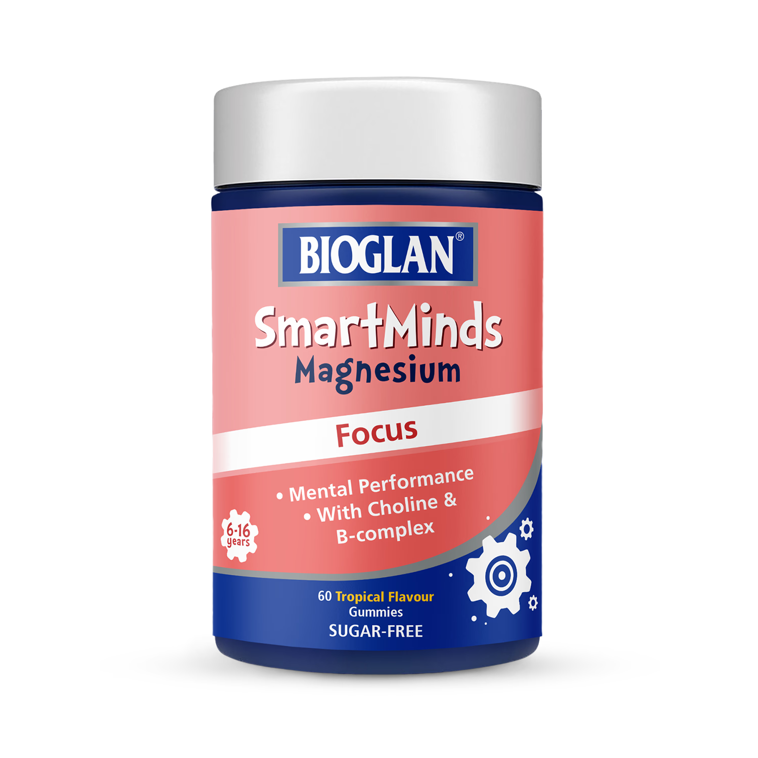 Bioglan SmartMinds Tropische Gummibärchen Nahrungsergänzungsmittel 60 Stück - Britisches Produkt