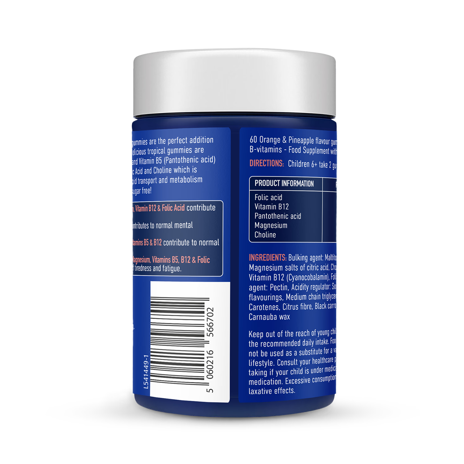 Bioglan SmartMinds Tropische Gummibärchen Nahrungsergänzungsmittel 60 Stück - Britisches Produkt
