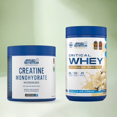 Holland & Barrett Applied Nutrition Critical Whey Vanilla & Creatine Bundle- Buy online at McGrocer