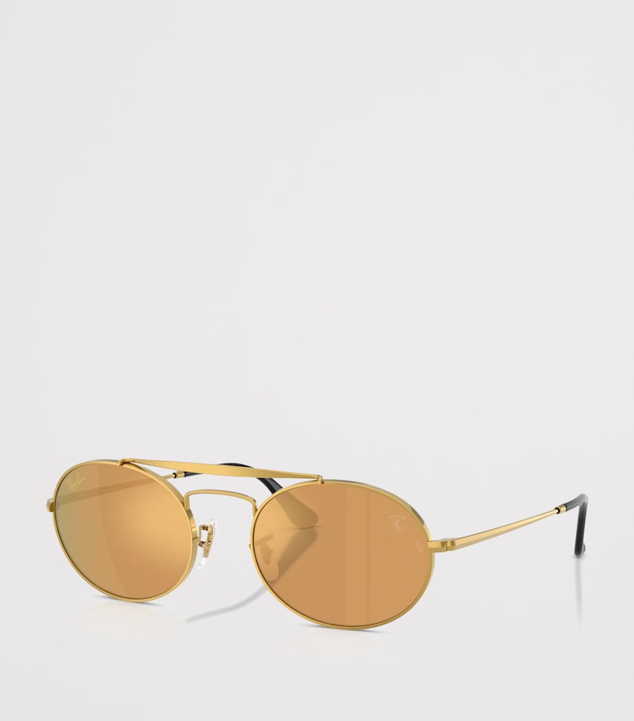 Ray-Ban RB3775M metal oval sunglasses, UK version