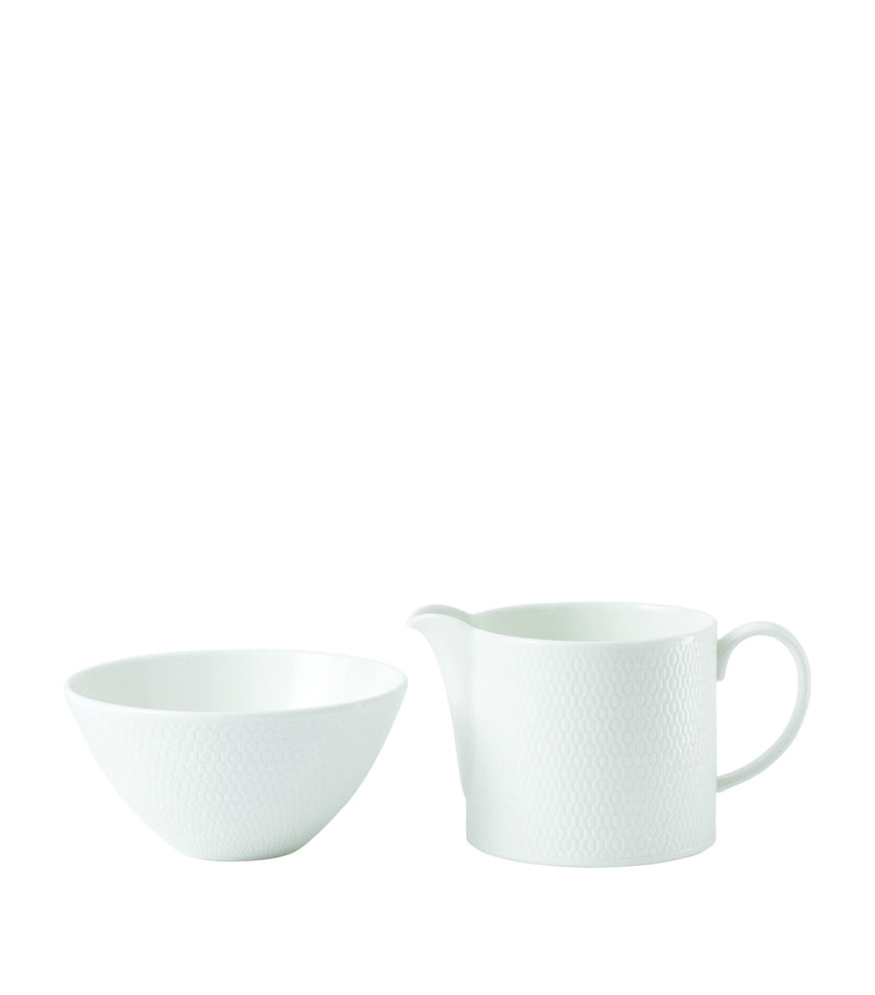 Wedgwood Gio sugar and cream set (British brand)