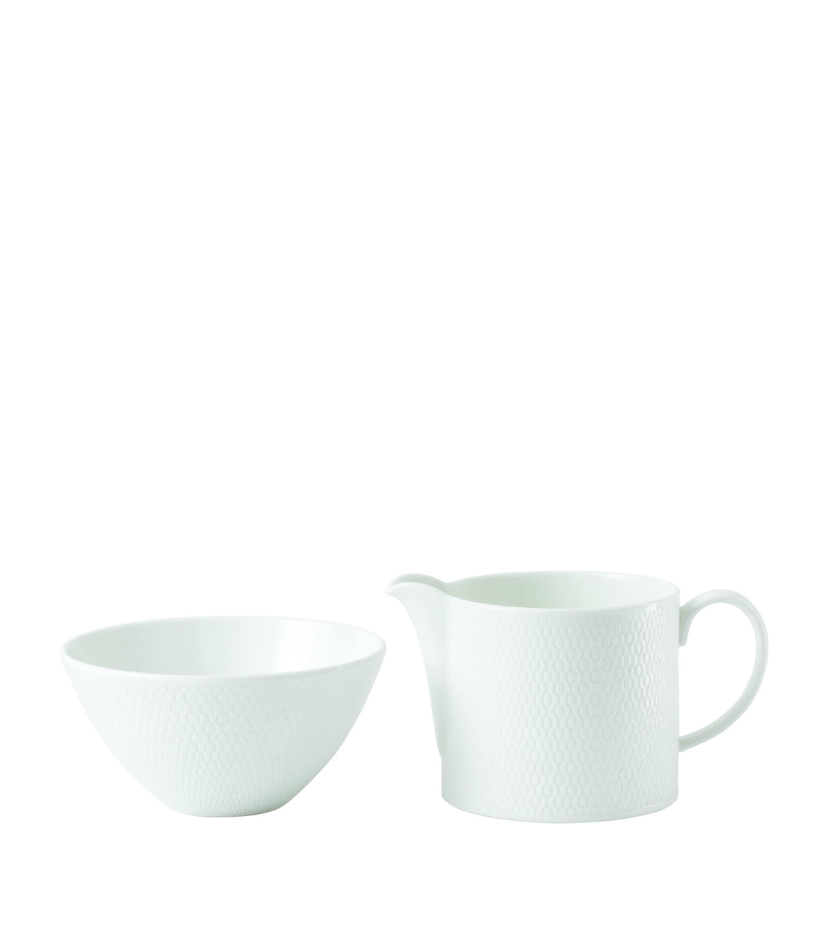 Wedgwood Gio sugar and cream set (British brand)