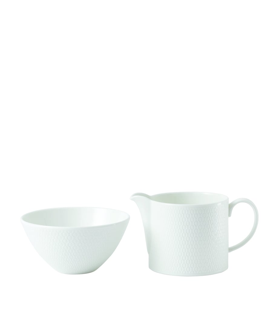 Wedgwood Gio sugar and cream set (British brand)