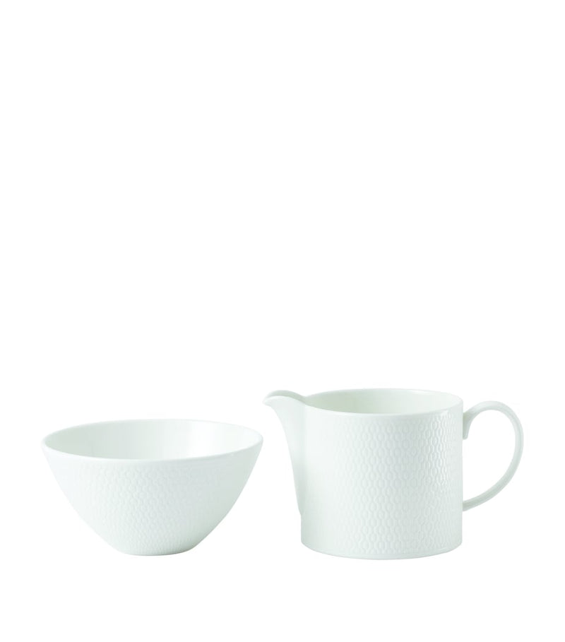 Wedgwood Gio sugar and cream set (British brand)