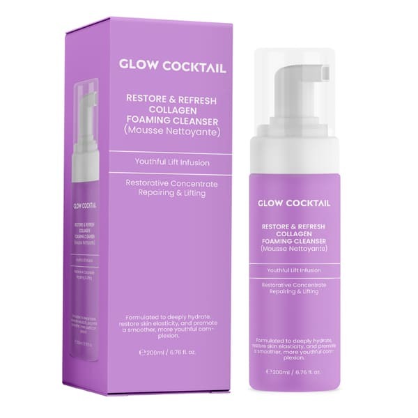 Glow Cocktail collagen foaming cleanser 200ml - British product