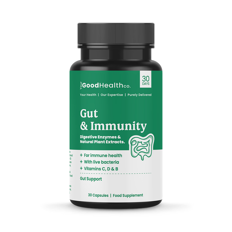 Your Good Health Co gut immunity capsules 60, imported from the UK