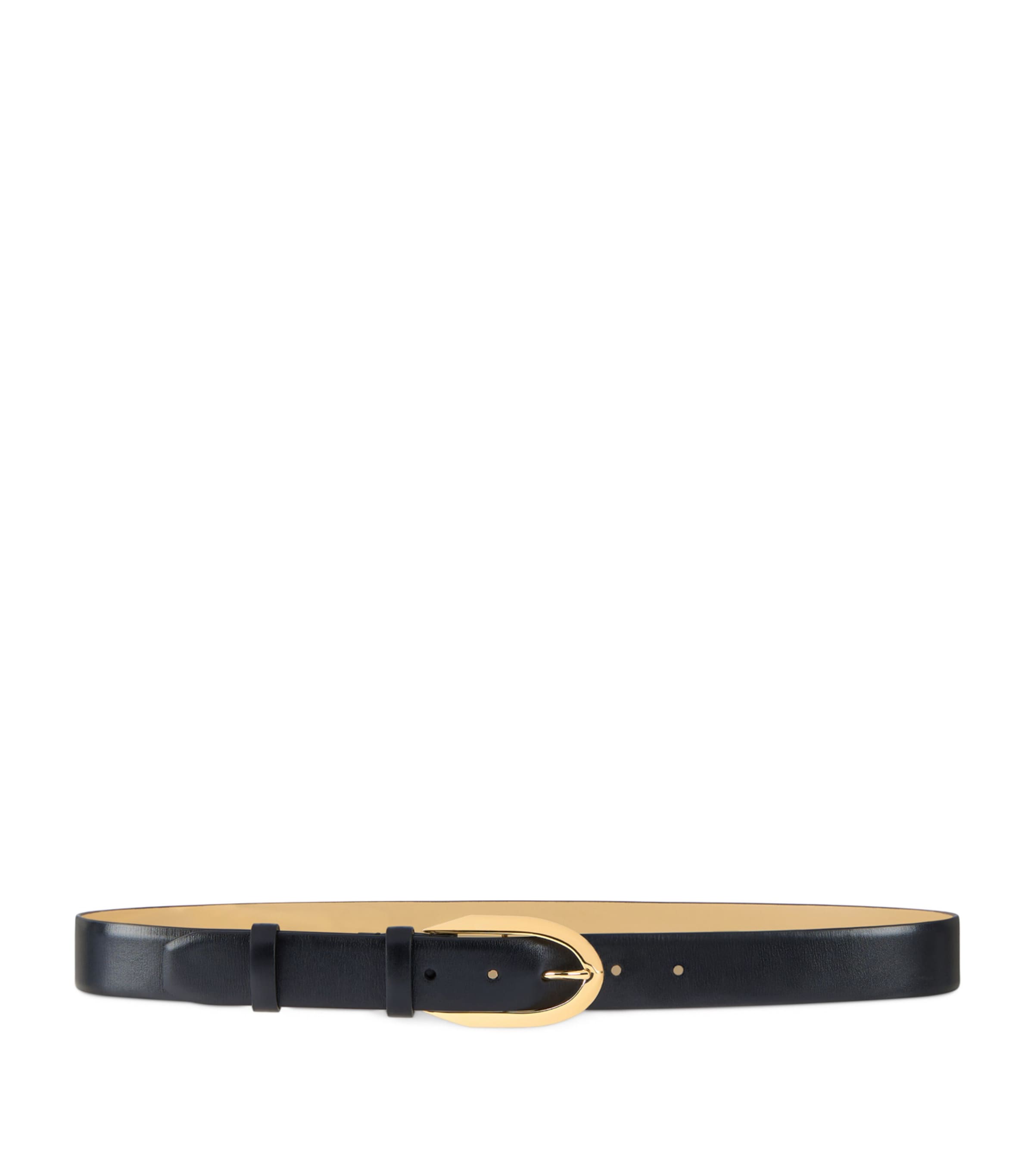 Givenchy calfskin leather belt with oval buckle 3cm, imported from the UK