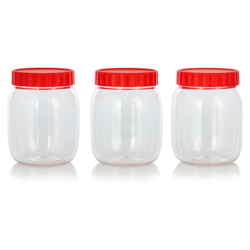 George Home 3 pack Plastic Food Storage Jars GOODS ASDA   