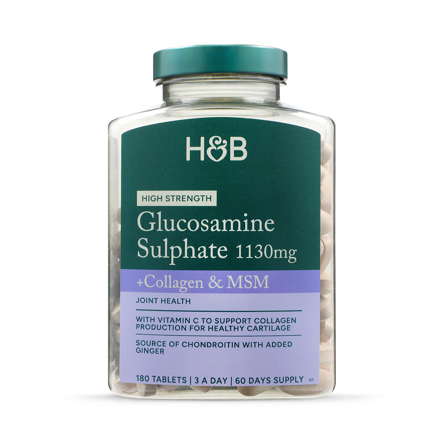 Holland & Barrett glucosamine chondroitin complex 180 tablets, imported from the UK