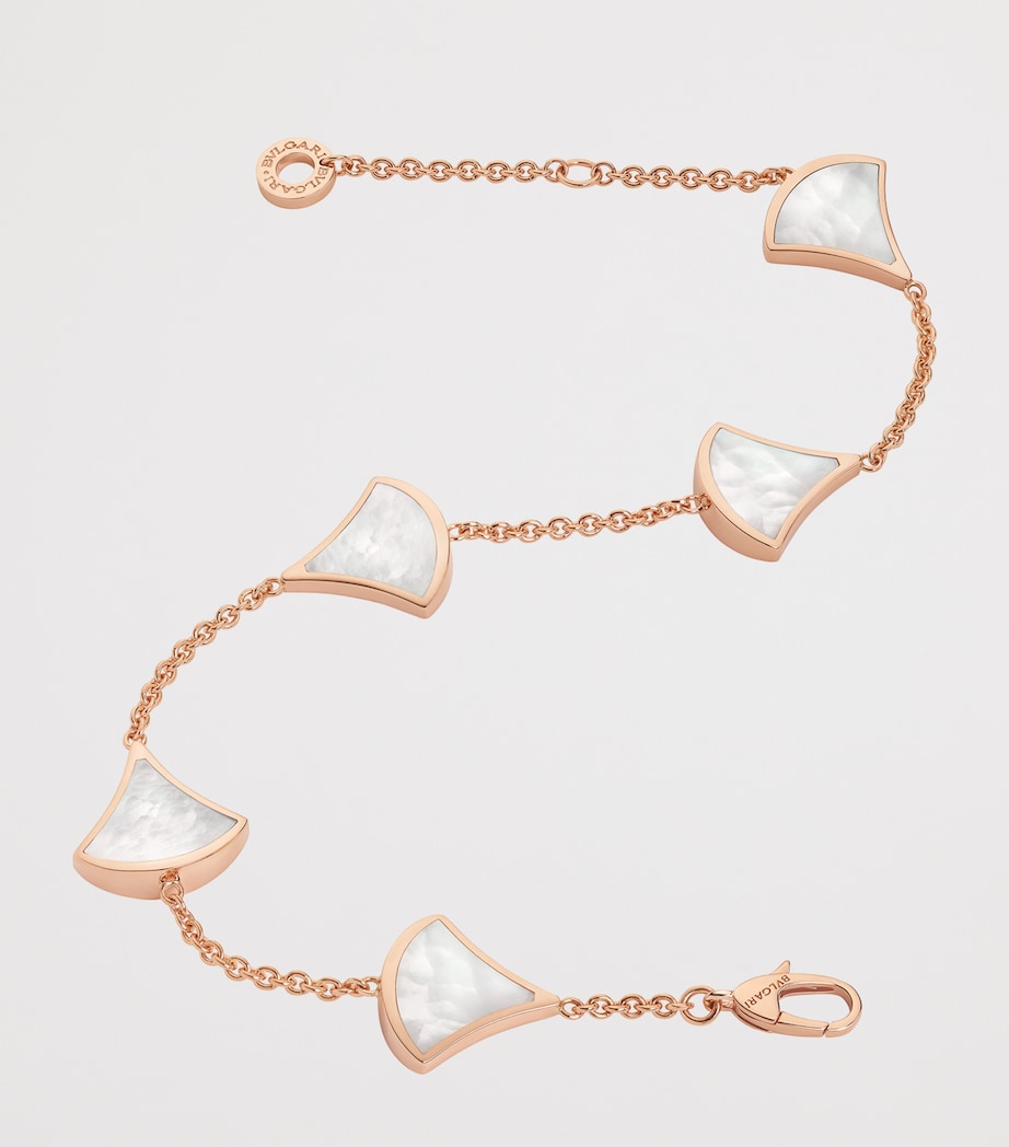 Bvlgari Divas' Dream rose gold mother-of-pearl bracelet (British brand)