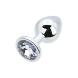 Loving Joy Toosh metal butt plug with clear stone (British brand)