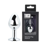 Loving Joy Toosh metal butt plug with clear stone (British brand)