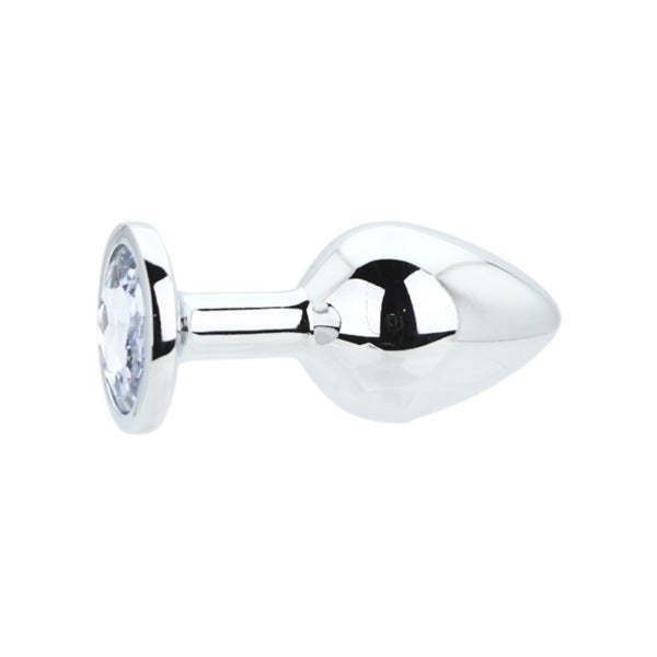Loving Joy Toosh metal butt plug with clear stone (British brand)