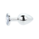 Loving Joy Toosh metal butt plug with clear stone (British brand)