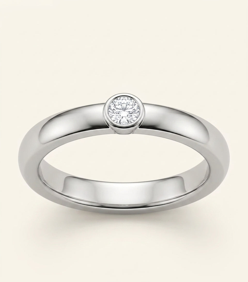 Cartier white gold and diamond LOVE ring 5.5mm - British product