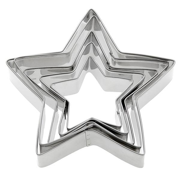 Sainsbury's Home Star Cookie Cutter 5pk