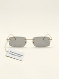 Gucci GG1808S rectangle metal sunglasses 52mm, imported from the UK
