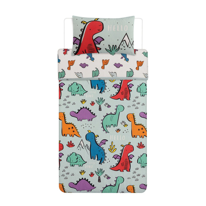 George Home Hello Dino Toddler Duvet General Household ASDA   