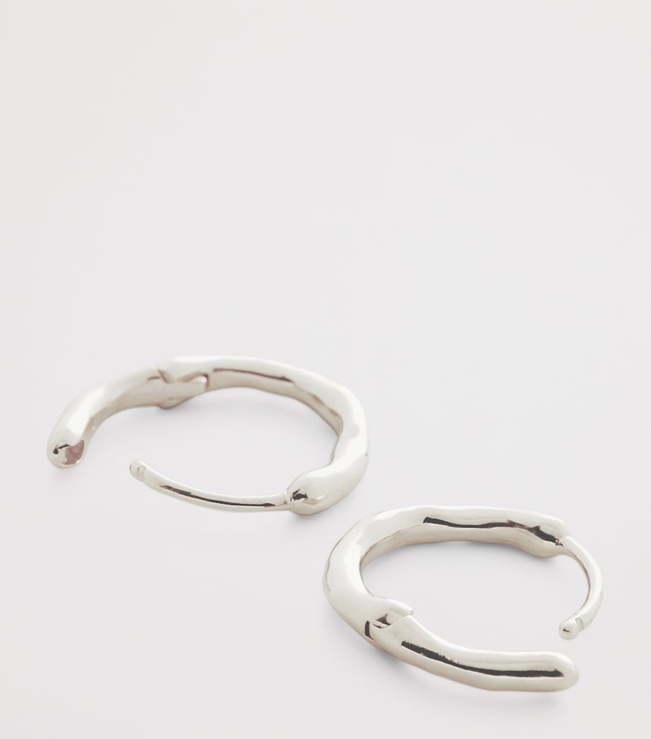 Monica Vinader MV Siren huggie earrings in sterling silver - British product