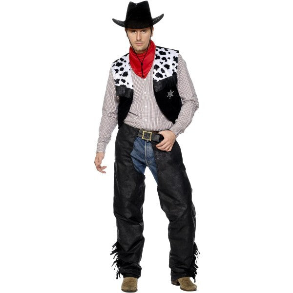 Smiffys Cowboy Costume Black